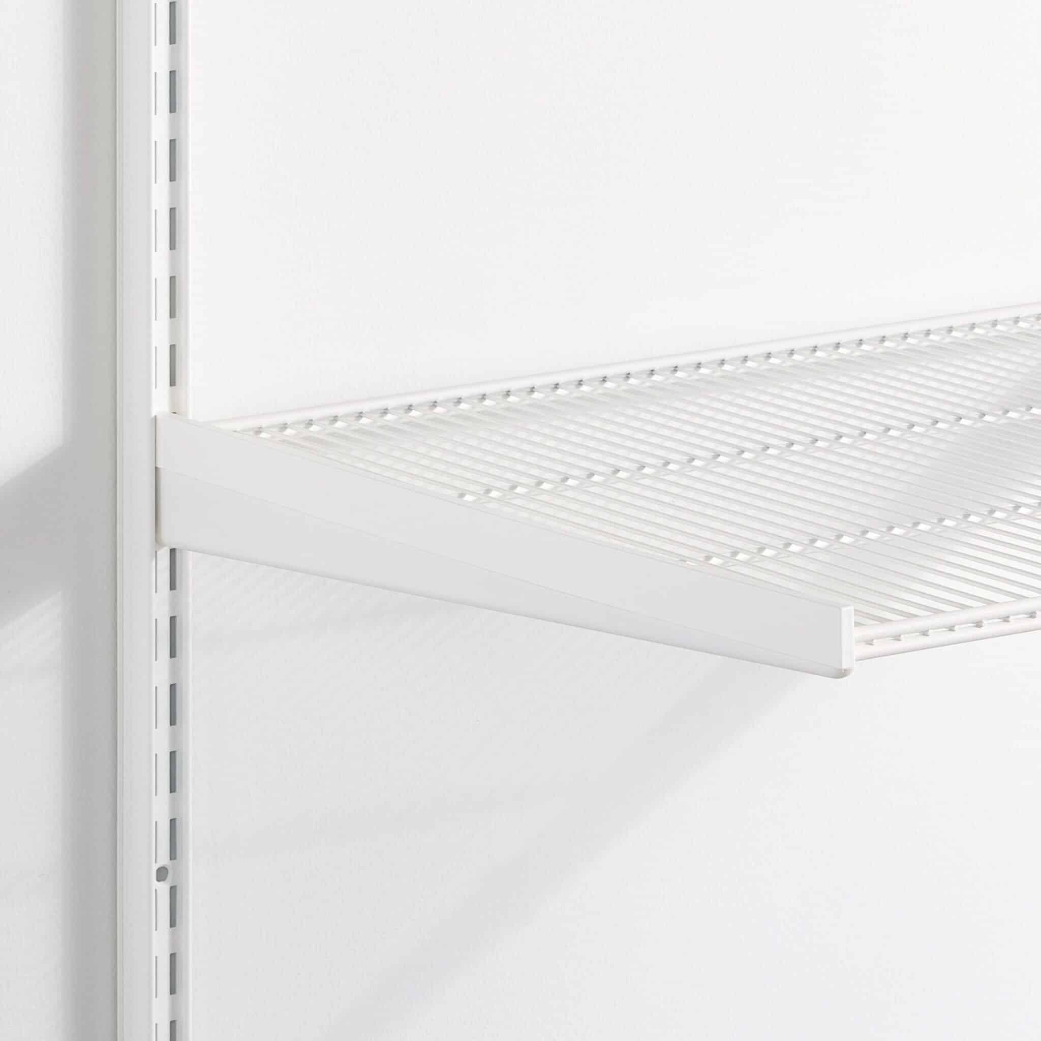 10086881 elfa decor plus 20 inch left bracket cover matte white v2