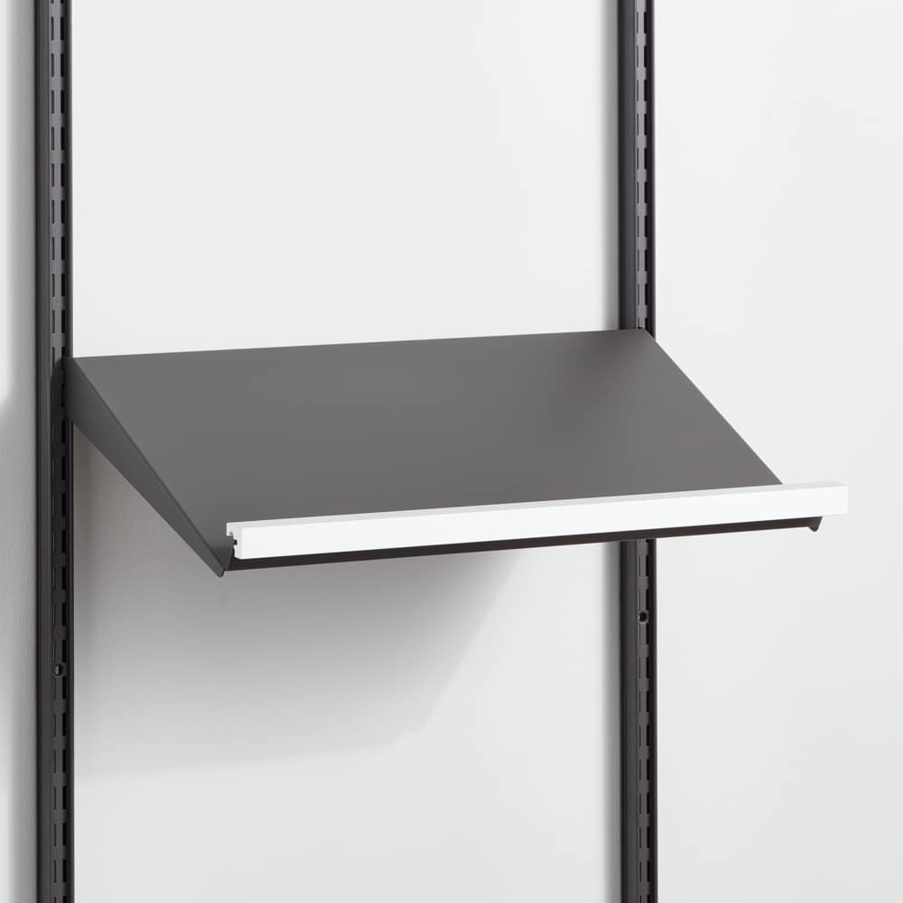 bundle angled shelf with trim w 60 matte grey white
