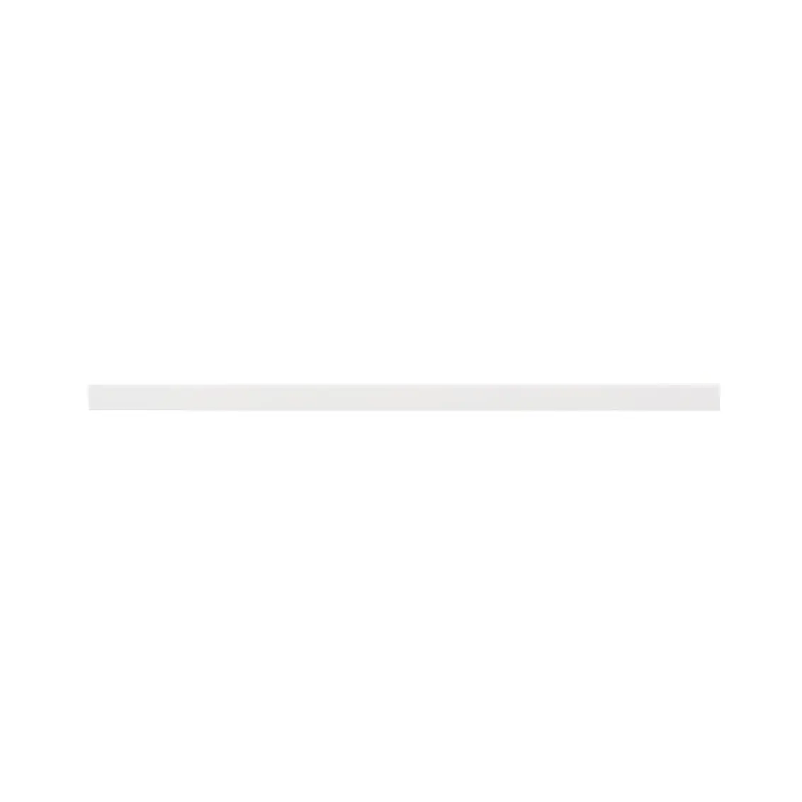 Dekorativní lišta výsuvného rámu Décor+ v bílé variantě o šířce 605mm (SKU 609450)