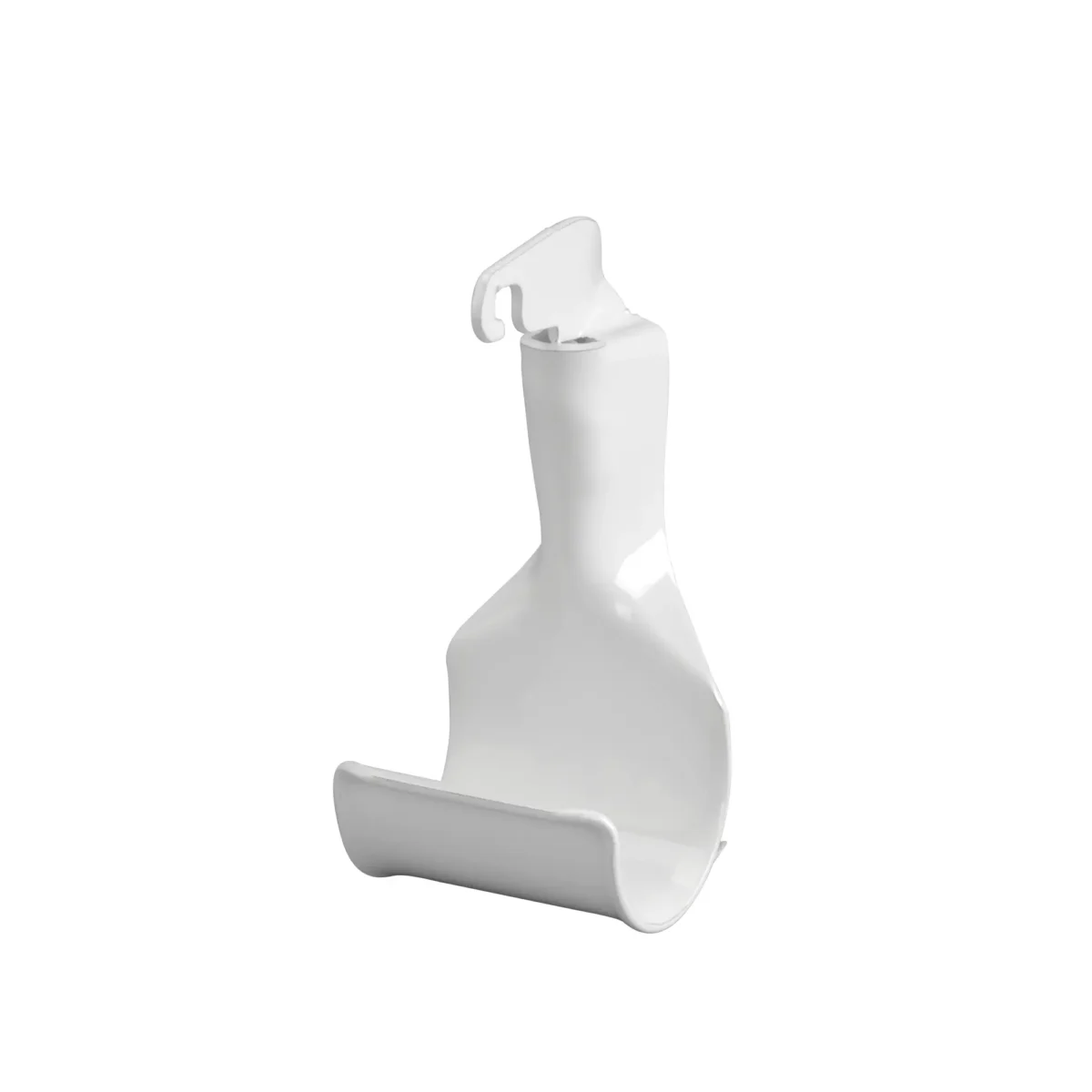 Držák šatní tyče pod konzoli Classic by Elfa v bílé variantě (SKU 470910)