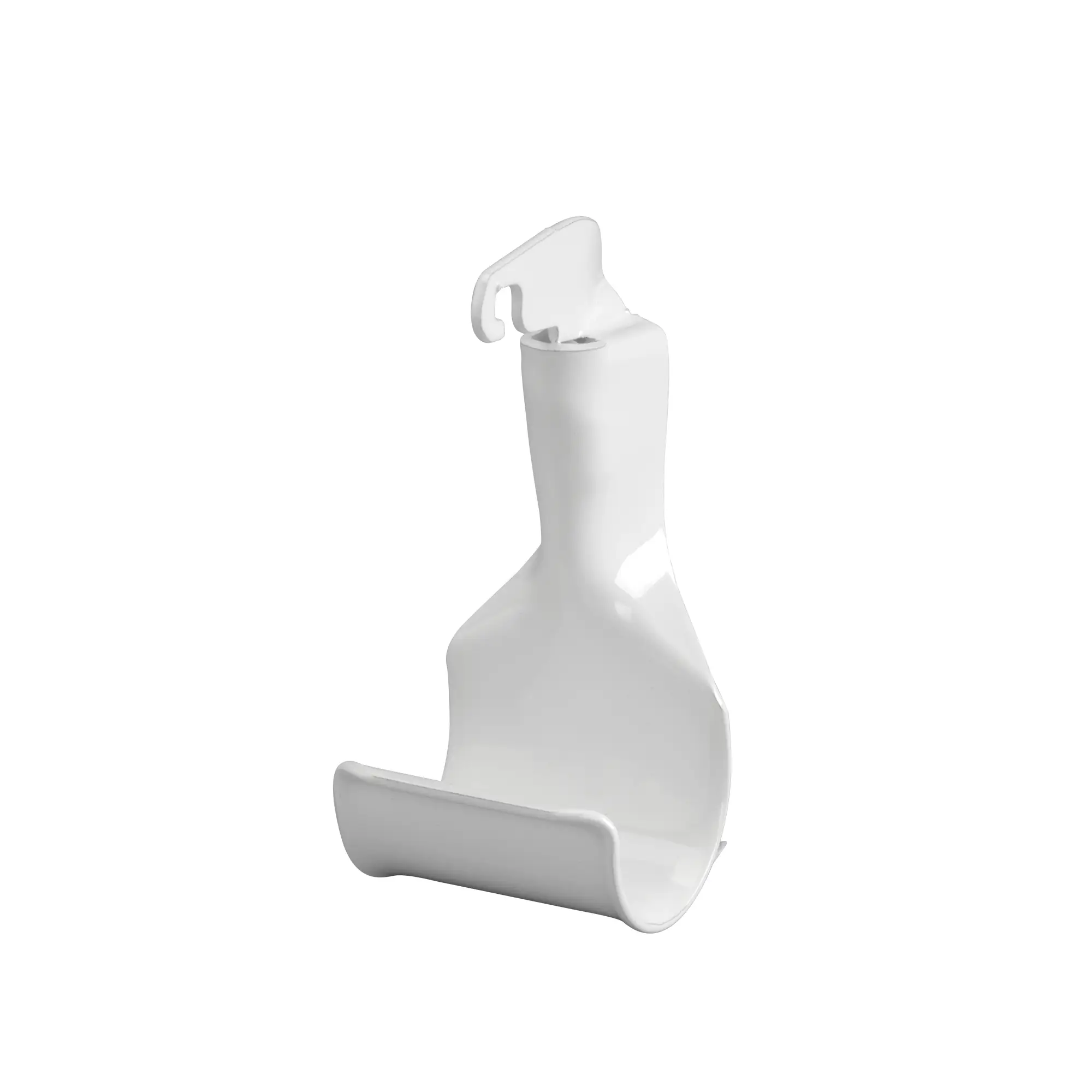 Držák šatní tyče pod konzoli Classic by Elfa v bílé variantě (SKU 470910)