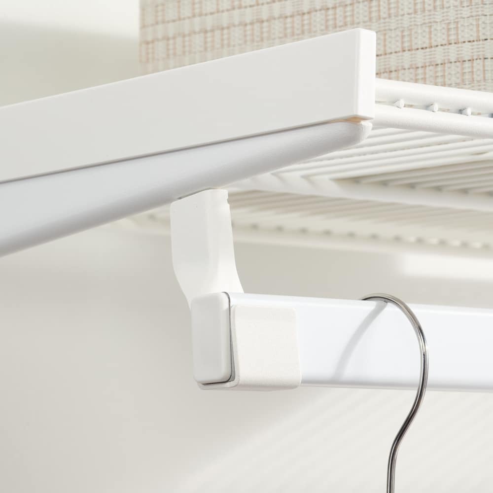 function 622350 closet rod holder matte white