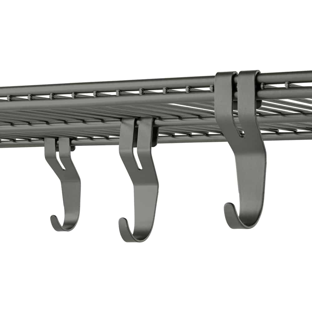 function shelf hooks graphite