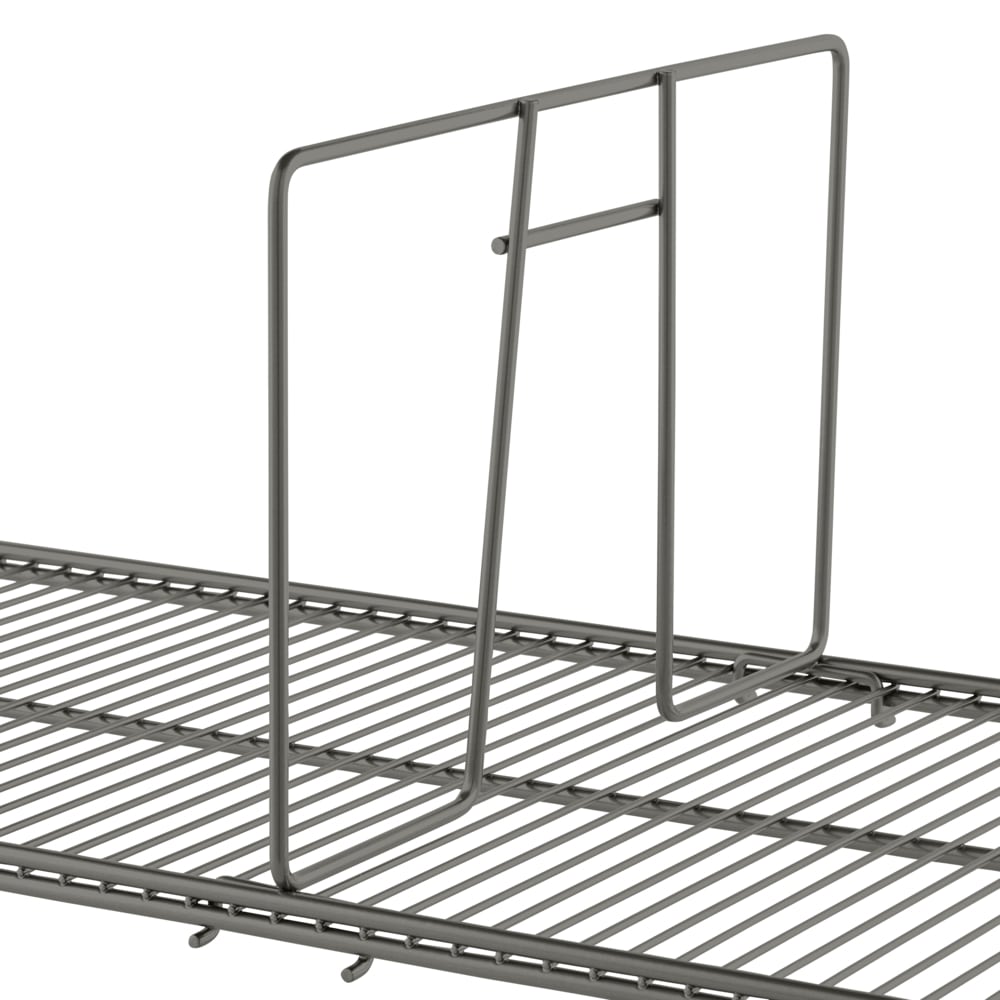 function wire shelf divider graphite