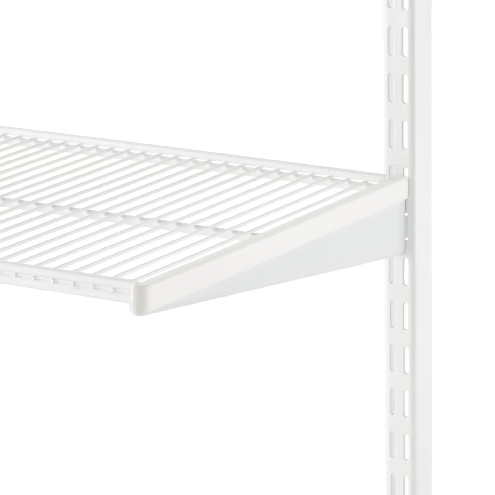 Konzole Click-in v bílé variantě (SKU 410310) řady Classic by Elfa v hloubce 32 cm.