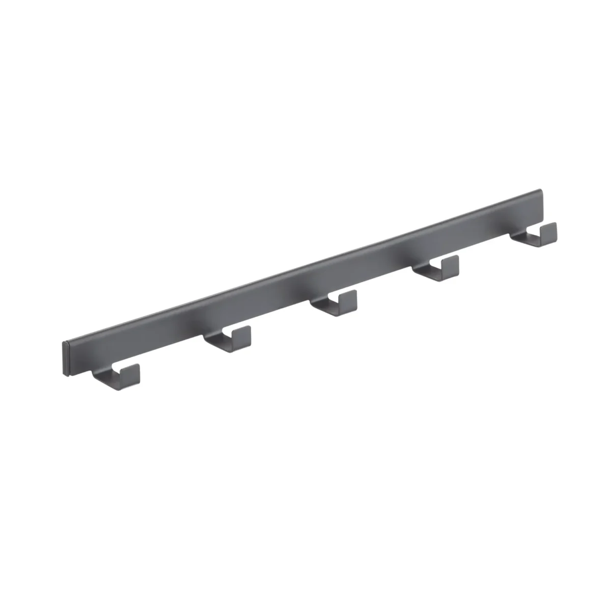 Konzolový věšák 5 háčků v hloubce 46 mm Garage+ matná šedá (SKU 417651)