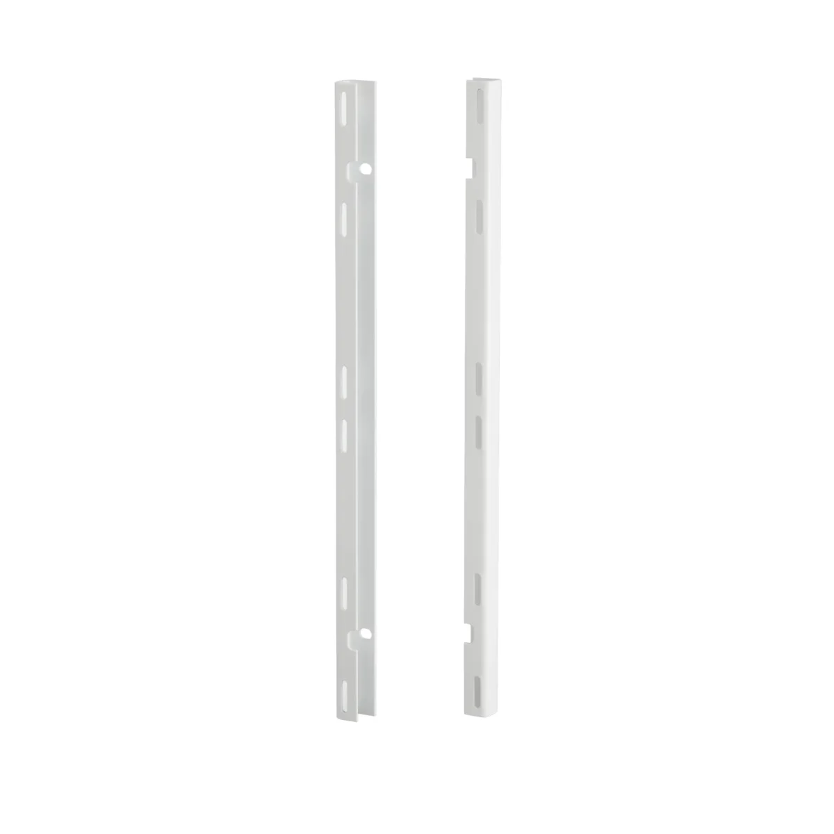 Montážní lišty závěsných nástěnných panelů Classic by Elfa v bílé variantě o výšce 382 mm (SKU 478716)