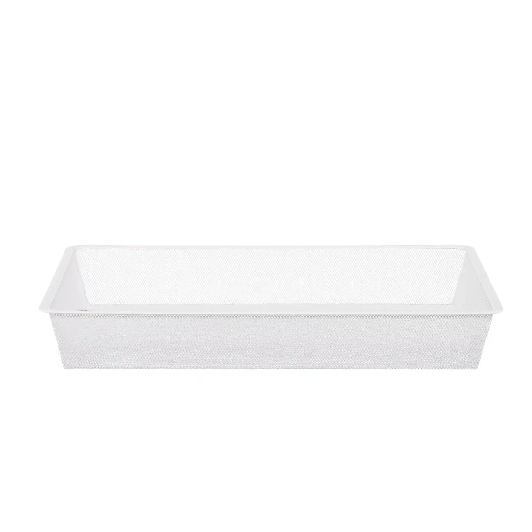 Perforovaný koš pro výsuvný rám Décor+ v matné bílé o šířce 581mm, hloubce 426mm, výšce 85mm (SKU 4400051)
