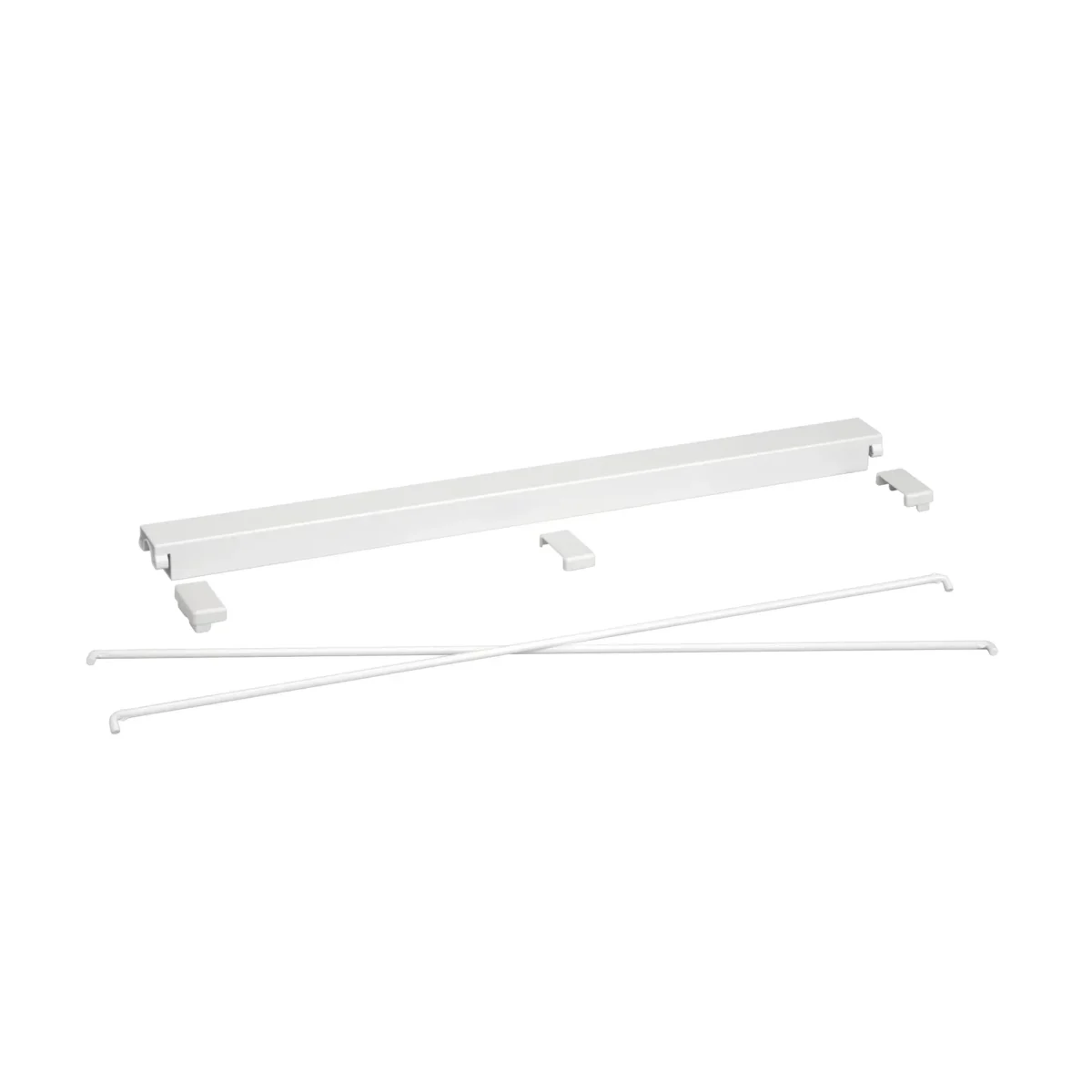 Stabilizační sada stojanu volně stojícího systému Classic by Elfa v bílé variantě o šířce 605 mm (SKU 603910)