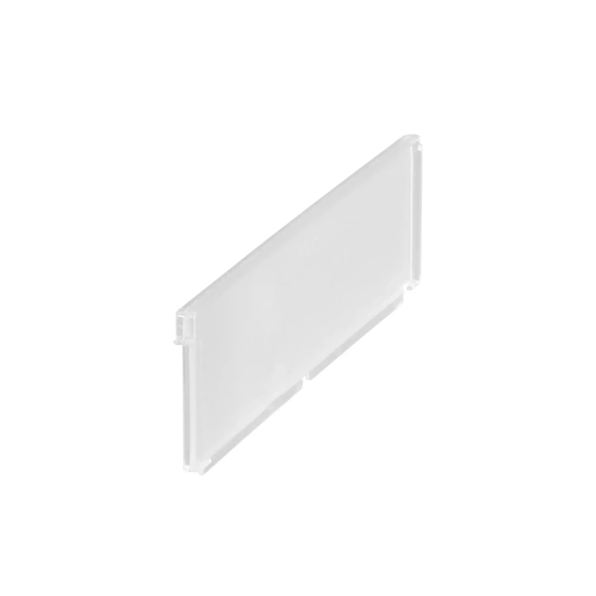 Vymezovač drátěných policových košů Classic by Elfa v čiré variantě (SKU 473018) v hloubce 334 mm