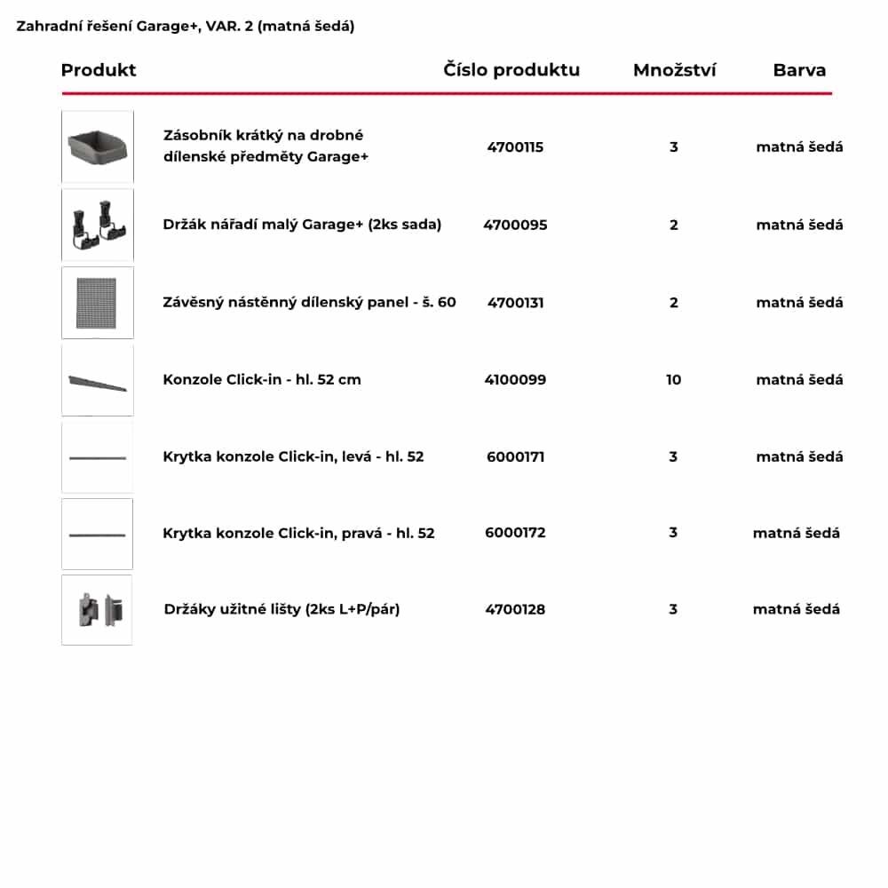 Zahrada řešení GARAGE+ var. 2 matná šedá 1