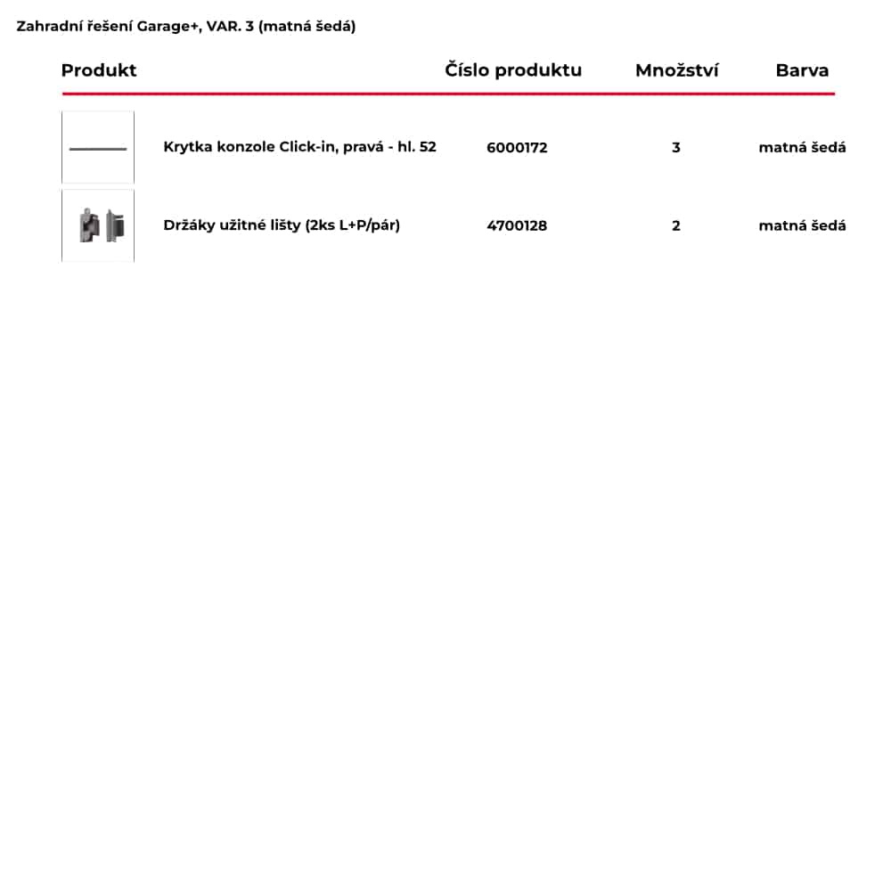 Zahrada řešení GARAGE+ var. 3 matná šedá 1