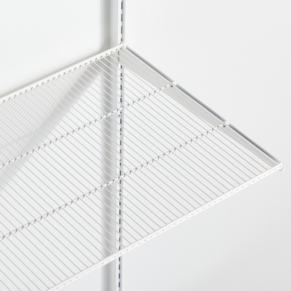 10096574 elfa decor plus 3 foot x 20 inch wire shelf matte white v2