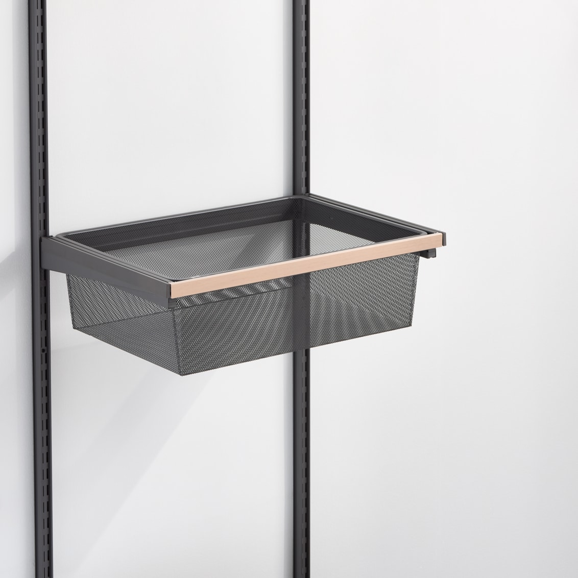 bundle decor plus gliding deep mesh drawer matte grey trim natural birch