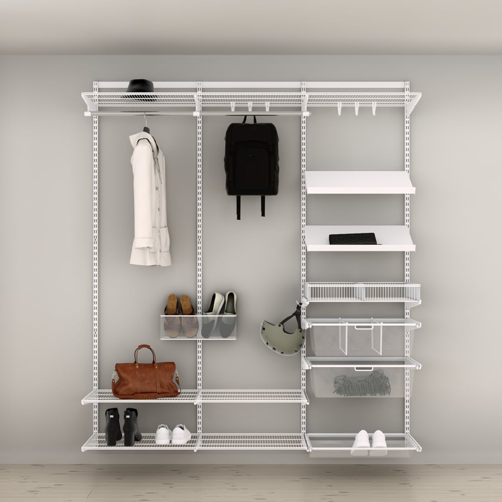 Hotové šatní řešení Classic by Elfa v bílé variantě - var. 11