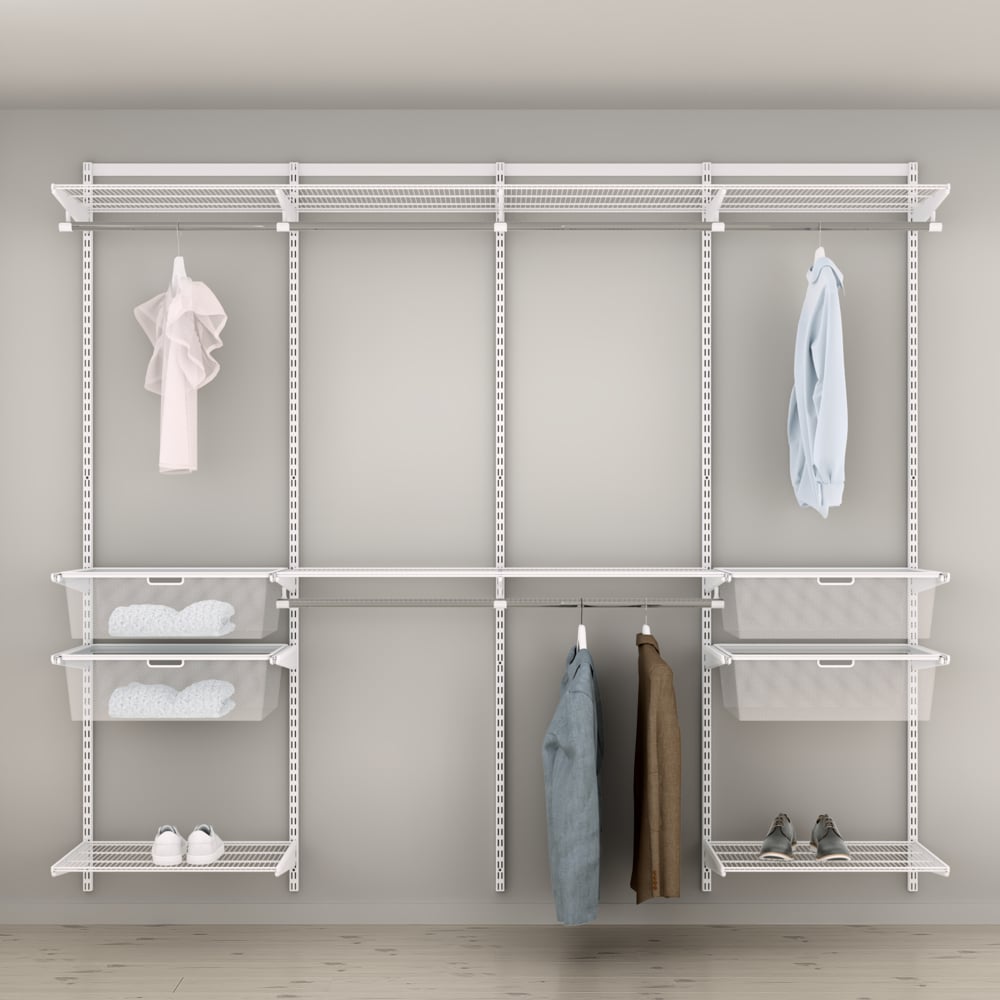 Hotové šatní řešení Classic by Elfa v bílé variantě - var. 12