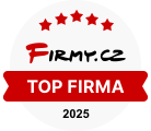 Odznak TOP firma 2025 v rámci návrhů bytových interiérů - Firmy.cz